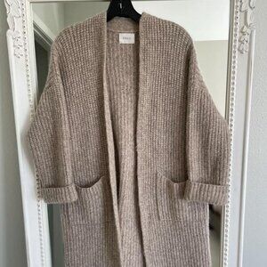 NWOT DOEN Women's Pacha Duster Oatmeal Size M Sweater Cardigan